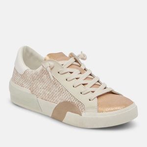 Dolce Vita Zina Sneaker 8.5 Gold & Sand